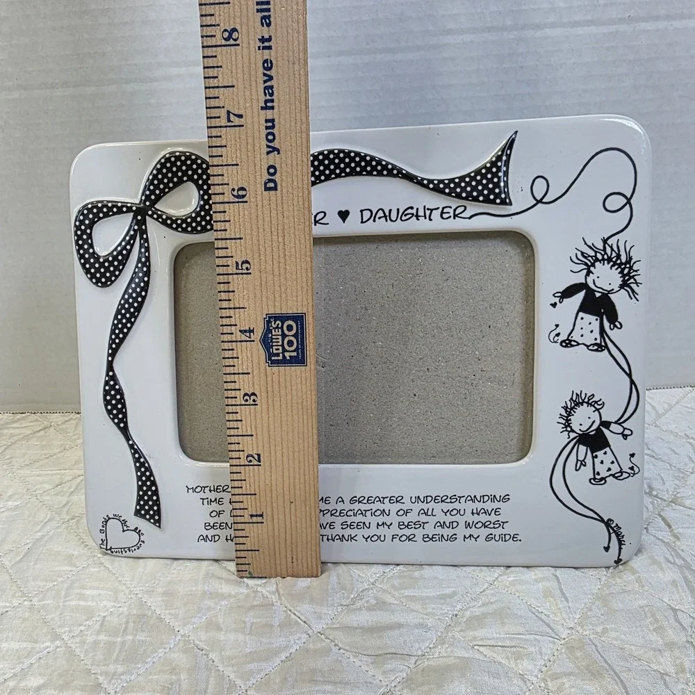 Enesco Porcelain Photo Frame Daughter/Mother Children of the Inner Light 7